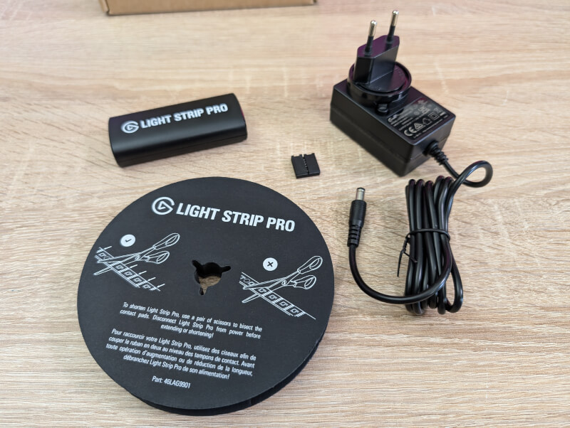 Elgato Lightstrip Pro contents in the box